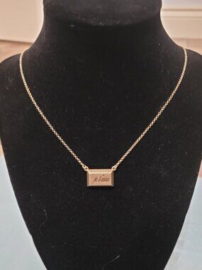 Lia Sophia Je T'aime Chocolate Bar Necklace